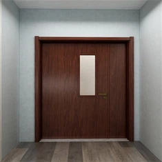 דלת כפולה לא שוויונית מאלומיניום